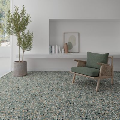 Terrazzo Teal 32x36.8cm