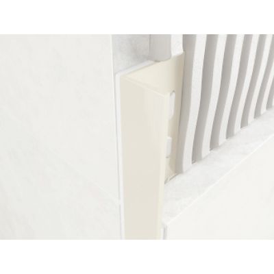 Jasmine PVC 8mm Square Edge Tile Trim 2.5m