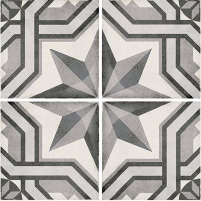 Art Nouveau Cinema Grey 20x20cm