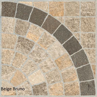 Valeria Beige Bruno Arco (Cobble-Look with Arch) 60 x 60 x 2cm
