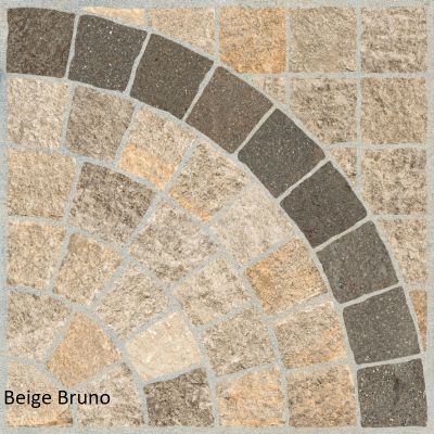 Valeria Beige Bruno Arco (Cobble-Look with Arch) 60 x 60 x 2cm