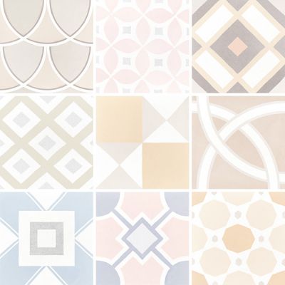 Caprice Patchwork Pastel Colours 20 x 20cm