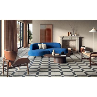 Livingstone Gold with Livingstone Nero & Gold Corner Trellis