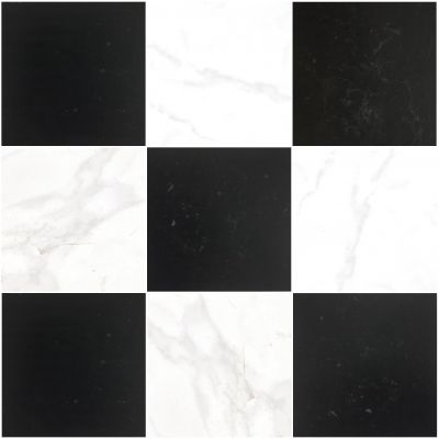 Concert Black & White Chequered 40x40cm