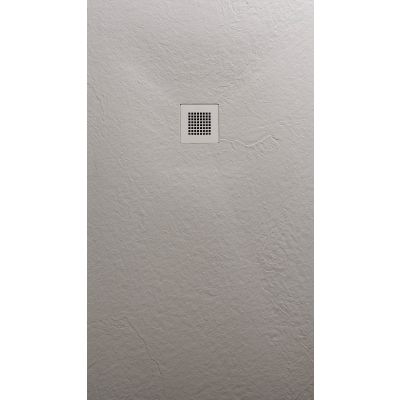 SolidSoft RECTANGULAR CONCRETE Flexible Shower Tray SQUARE DRAIN (Various Sizes Available)