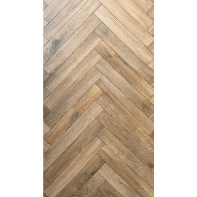 Cortina Cognac Herringbone 7.5x45cm