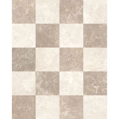 Cosmopolitan Cream & Taupe Chequered 30x30cm