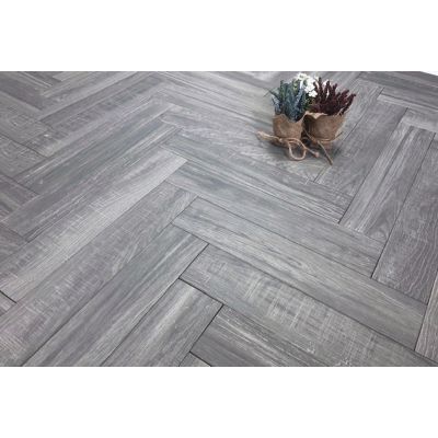 Cracovia Gris Wood Effect Herringbone 