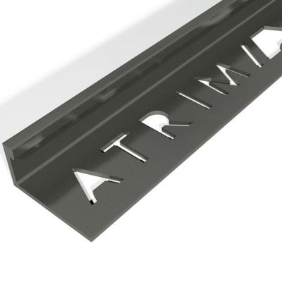 Matt Black 10mm Square Edge Tile Trim 2.5m