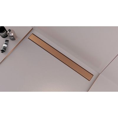 Fixplus Premium Shower Linear Drain Satin Bronze (Various Sizes Available)