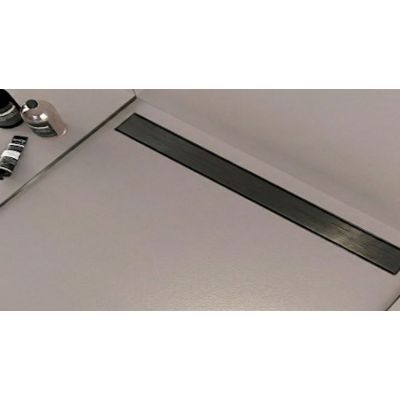 Fixplus Premium Shower Linear Drain Gun Metal (Various Sizes Available)