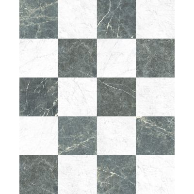 Francia Verde & Marmi Carrara Chequered 30x30cm