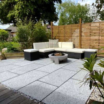 Silver Granite Paving Flamed Finish 60x90cm G603