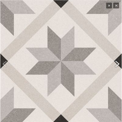 Genova Gris Pattern Tile 22.5 x 22.5cm