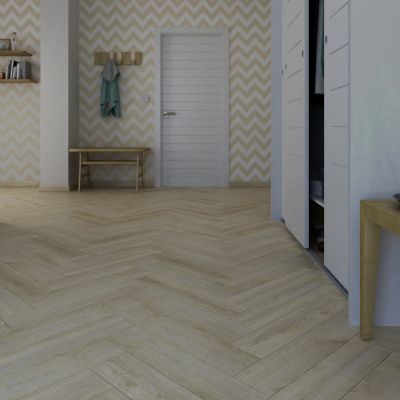 Le Harve Oak Herringbone Laminate 12mm  All Over Water Resistant