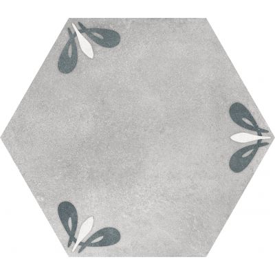 Hex Lily Grey 25x22cm