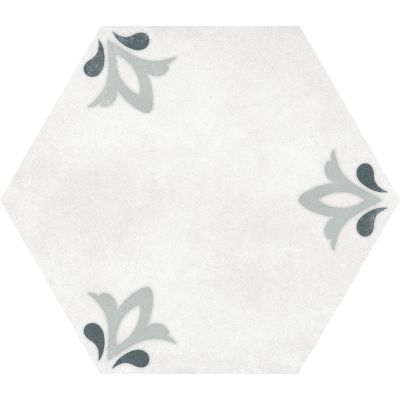Hex Lily White 25x22cm