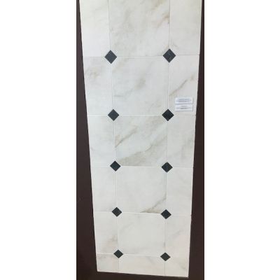 Livingstone Gold Octagon 30x30cm (Livingstone Nero Insert 5x5cm)