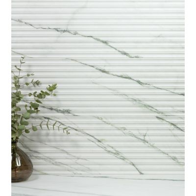 Matcha Green Waves Decor 33x100cm