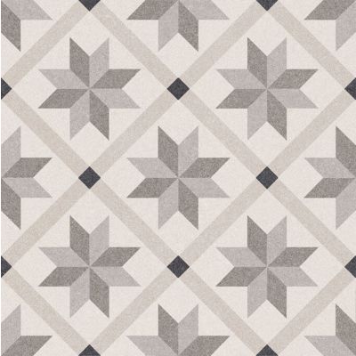 Palermo 22 Gris Pattern Tile 22.5 x 22.5cm