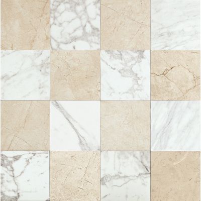 Reve Beige & Blanco Chequered 30x30cm