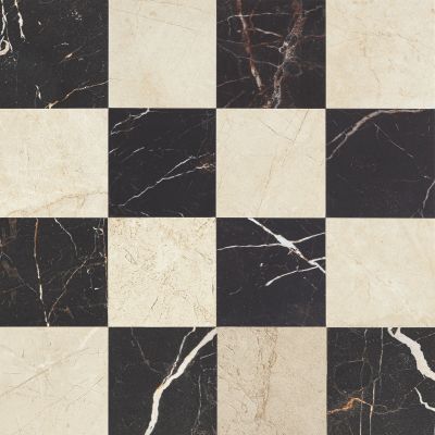 Reve Beige & Noir Chequered 30x30cm