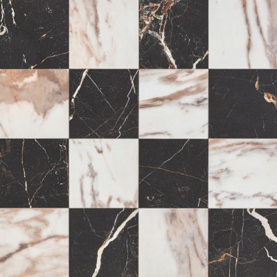 Reve Rose & Noir Chequered 30x30cm