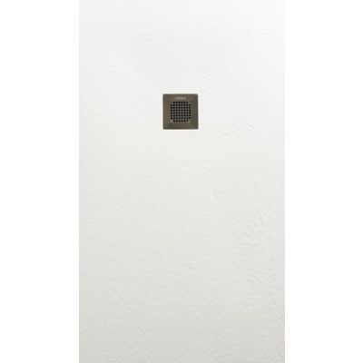 SolidSoft RECTANGULAR WHITE Flexible Shower Tray SQUARE DRAIN (Various Sizes Available)
