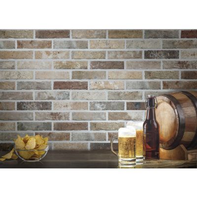 Tribecca Multi-colour Brick Tile 6x25cm